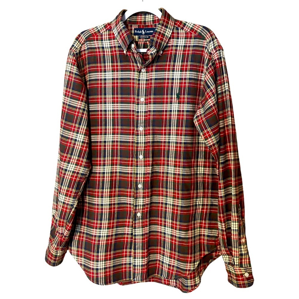 Ralph Lauren Men’s Plaid Button Down Shirt